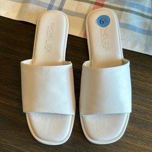 Rachel Zoe brand size 6 1/2 white slide